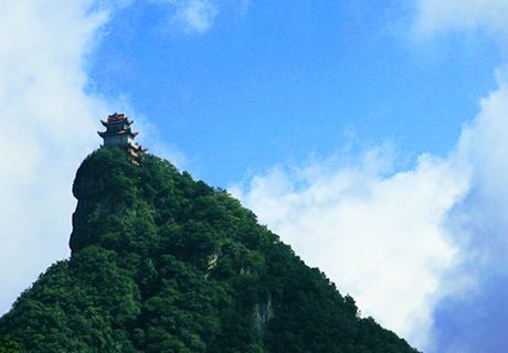 陕西安康擂鼓台森林公园，陕南著名道教圣地和旅游风景区